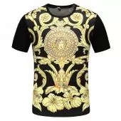 short sleeve t-shirt casual versace vintage floral homme summer baroque print medusa